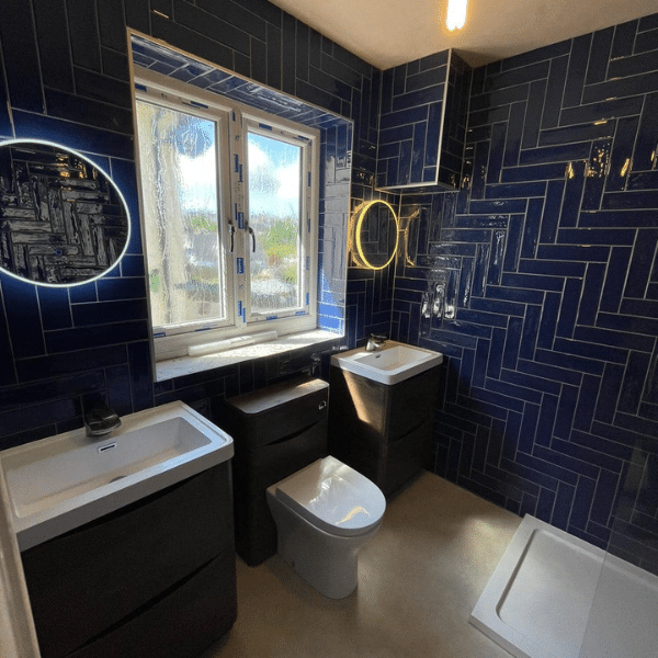 Luxury His and Hers Bathroom Installation by Cambriani Plumbing and Heating South Wales
